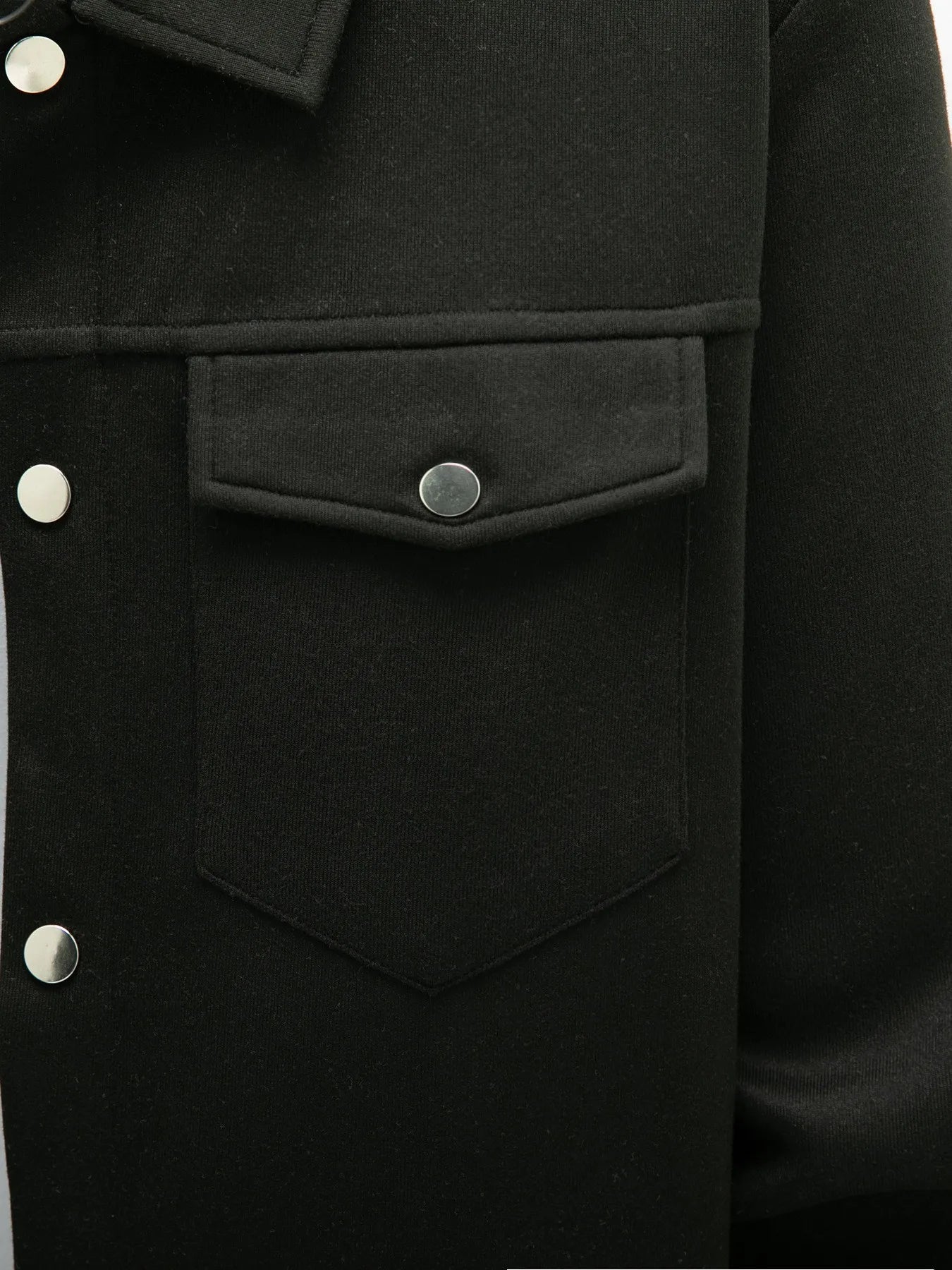 2025 new men's casual spring and autumn solid color single-breasted jacket pocket long-sleeved coat