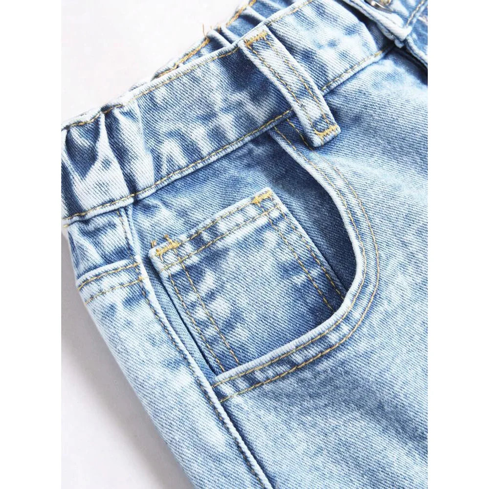 High Waist Loose Straight Wide Leg Denim Pants Women Vintage Casual Drape Long Jeans