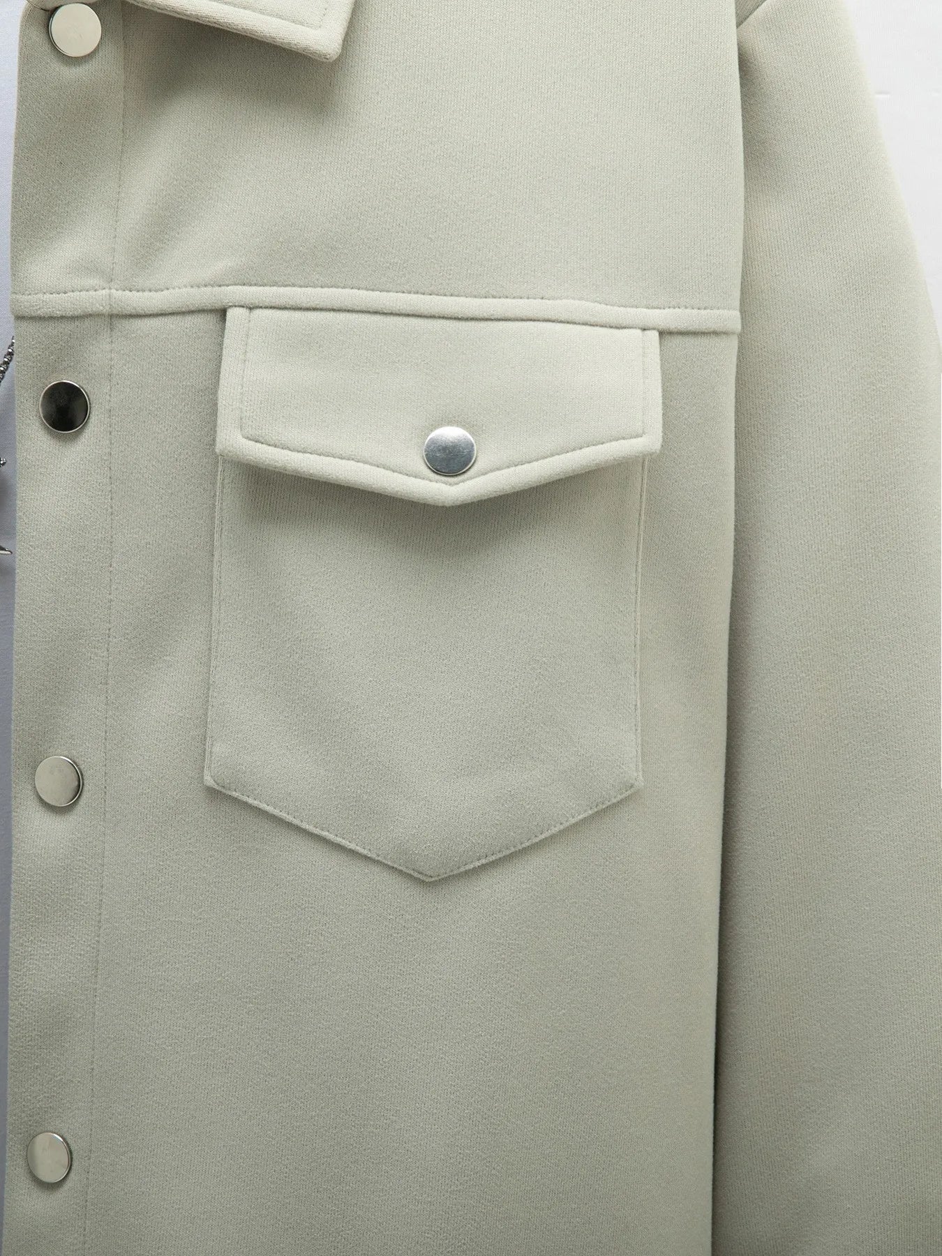 2025 new men's casual spring and autumn solid color single-breasted jacket pocket long-sleeved coat