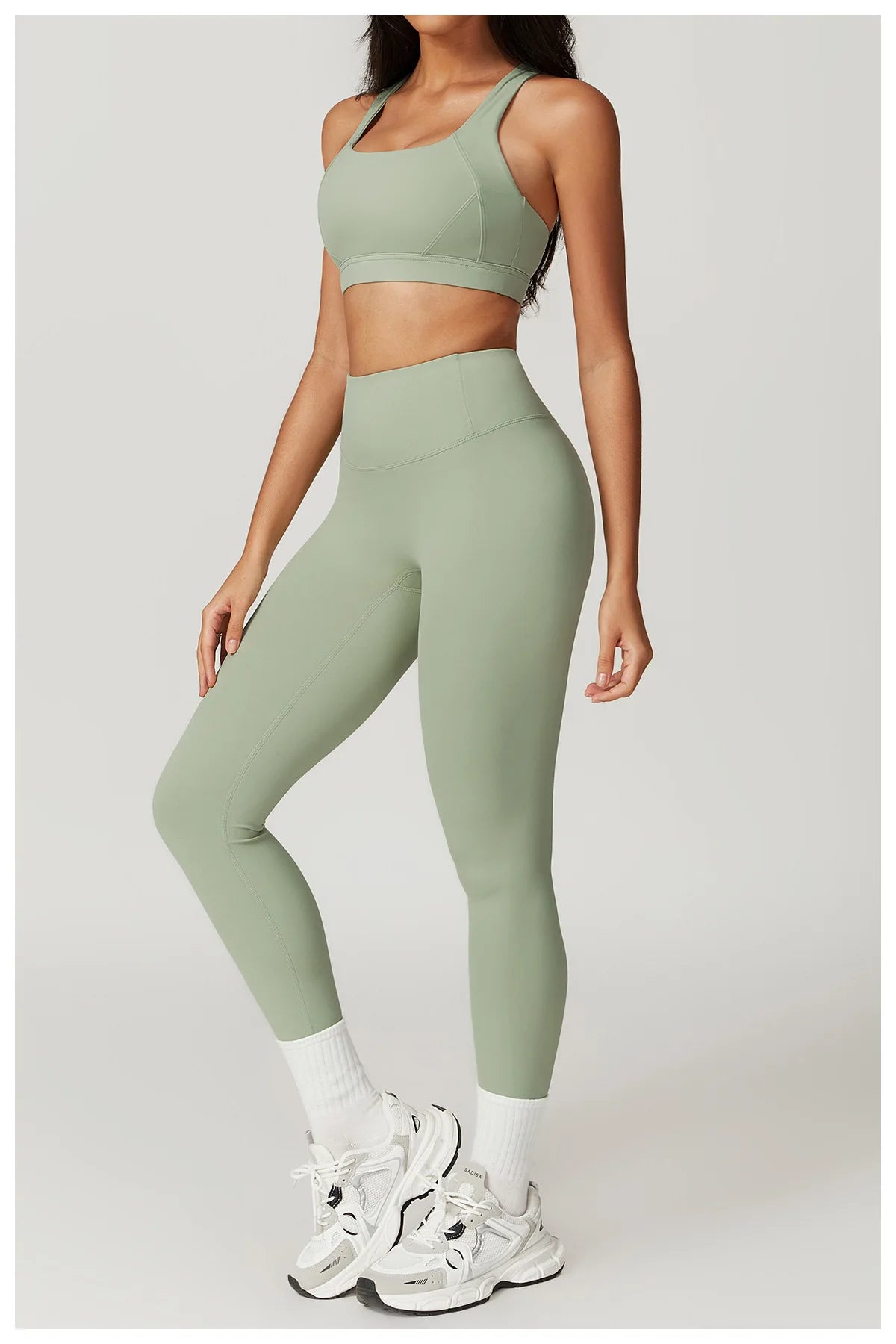 Women's Tracksuit 2PCS Fitness Suit Yoga Sets Sportswear Workout Sports Bra High Waist Leggings Gym Clothing Push Up Sports Suit