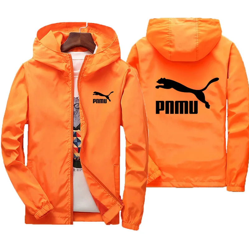 2026 New Men's Spring Autumn Windproof Sunscreen Coat Hooded Long Sleeve Thin Jacket Outdoor Fashion Trend Daily Outerwear