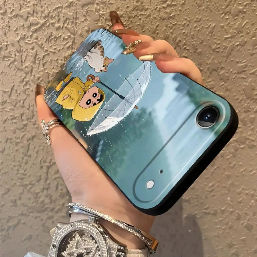 Funda Phone Cover Case for Apple iPhone 17 Pro Max 16 14 13 11 15 Pro 7 8 Air 12 XR XS MAX Cool Cra-yons Shin-chans