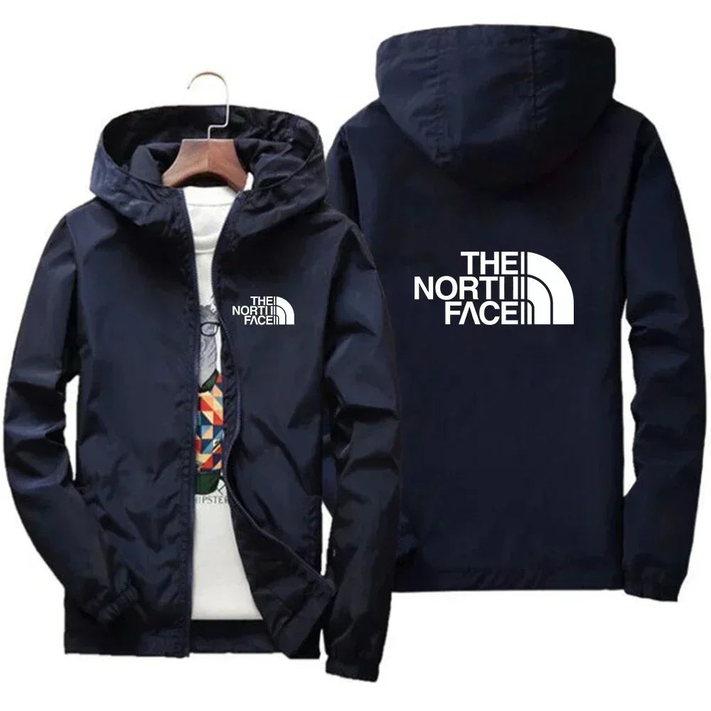 2026 Model Men's Casual Outdoor Sportswear. Men's Fashionable Jacket, Large Size S-7XL Model. Windproof Zipper Hooded Jacket