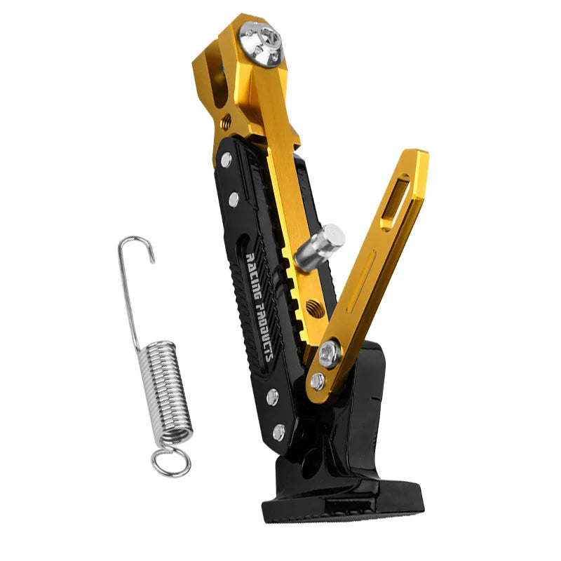 Universal Motorcycle CNC Kickstand Side Support Kick Bracket Foot Stand Adjustable Side Tripod Alloy Motorbike Parking Kickstand