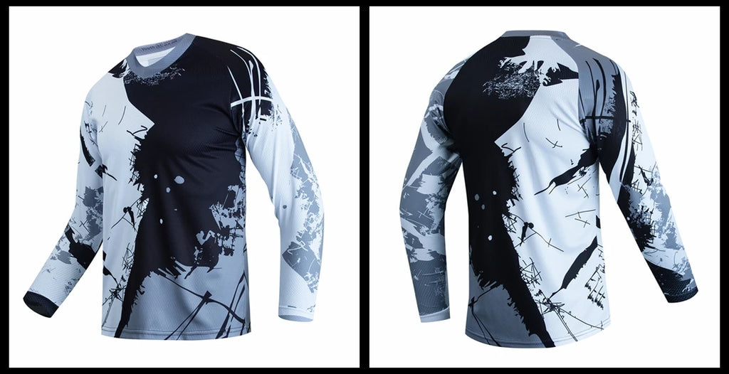 Pink Dirt Bike Shirt Kids Motocross Jersey Youth Off Road Motorcycle Shirt Girls DH mtb BMX Jersey Long Sleeve Cycling Jersey