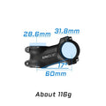 UNO MTB Bike Stem -7 17 35 Degree Ultralight Aluminum Alloy 31.8mm 60 70 80 90 100 110 120 130mm Road Bicycle Stem King Alloy