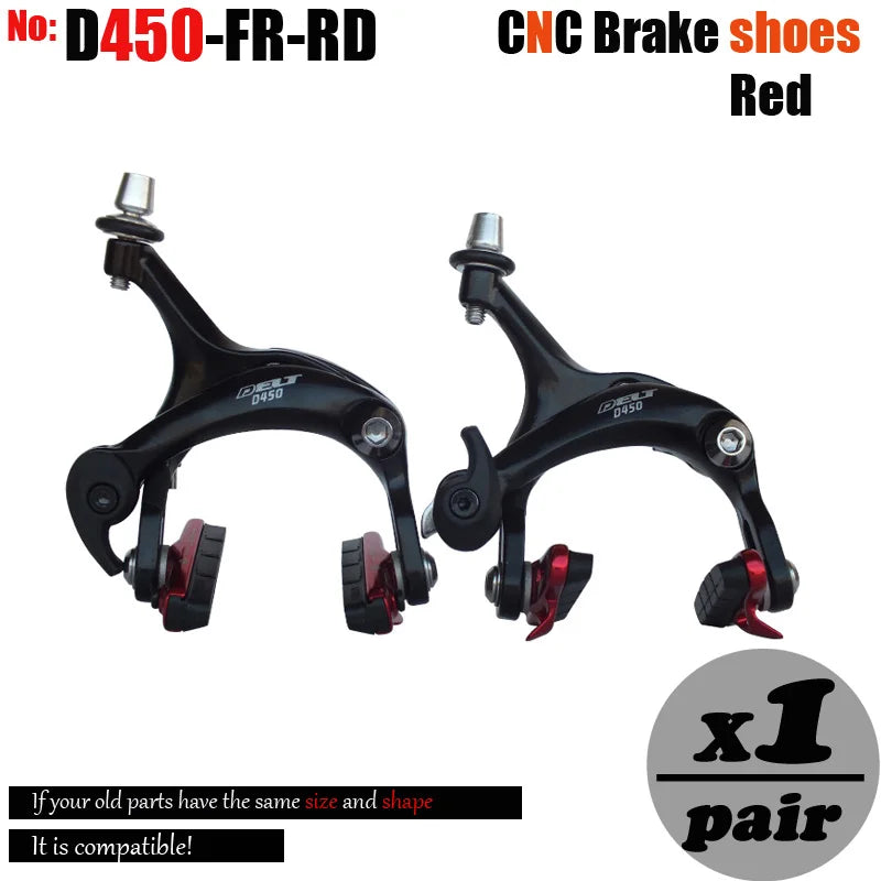 700c Road Bike Brake Dual Pivot Caliper Folding  Bicycle Side Pull Rim C Brake  Center Mount Front Rear 39-49MM Parts