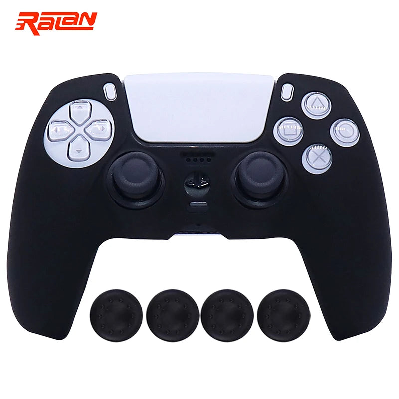 Soft Silicon Protective Case Cover For Playstation 5 Controller Skin Cases For PS5 Gamepad Controle Controller Games Accessories