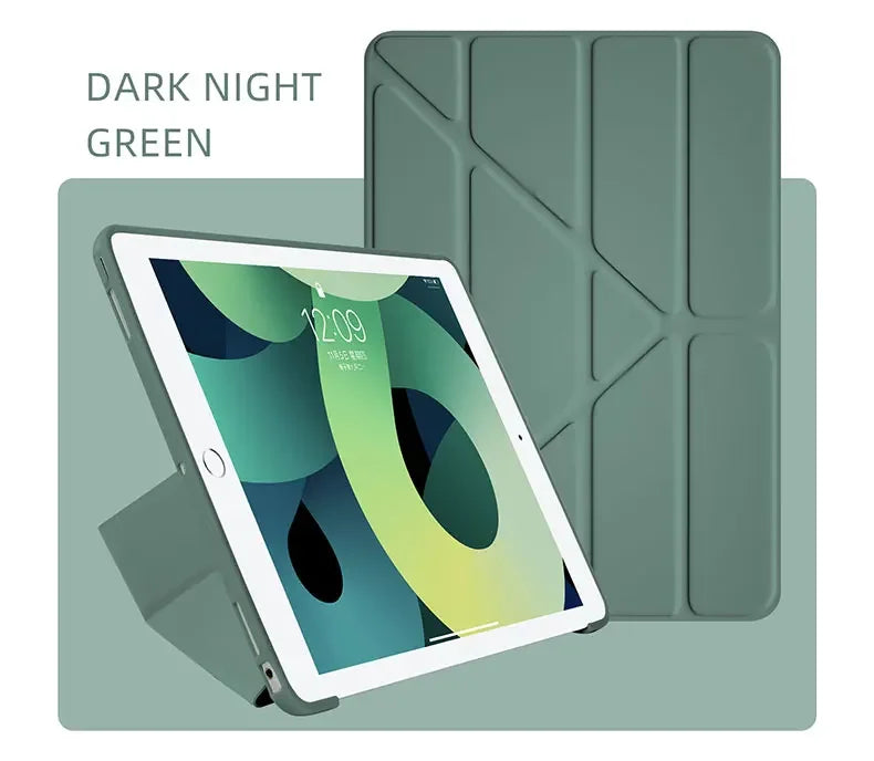 Flip Cover Case For Apple iPad Air Pro MINI 3 4 5 6 7 8 9 10 11 12.9 13 inch Leather Sleeve Stand Auto Sleep Wake Shockproof