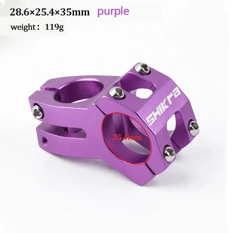 SHIKRA SK09 Stem Mtb Table Power Bicycle Road Short Power Mountain Bike Handlebar Stem 31.8*45MM 25.4*35MM Riser Handle Cycling