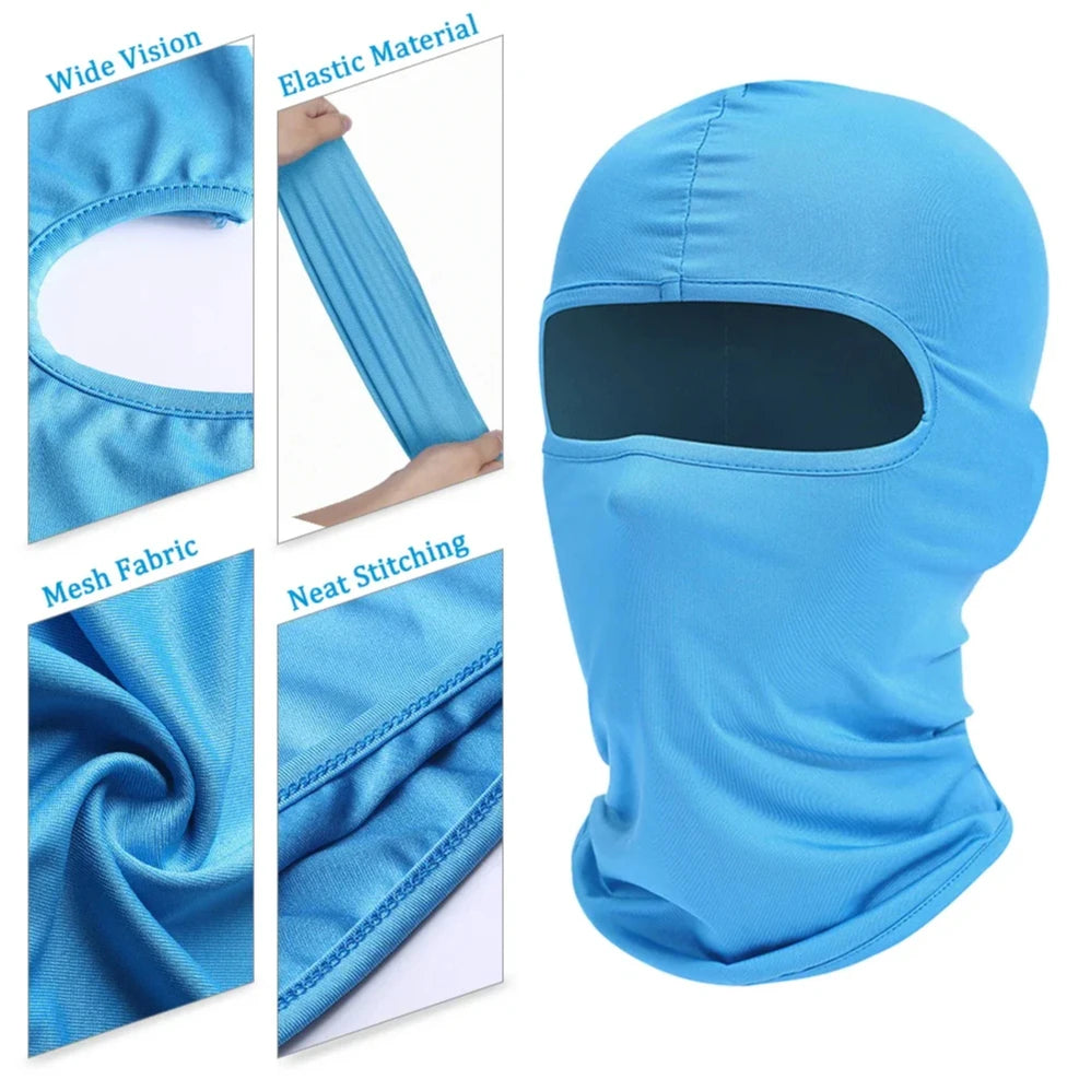 Balaclava Full Face Mask Hiking Cycling Camping Hunting Airsoft Cap Bike Head Cover Summer Men Women Ski Mask Hiking Scarves