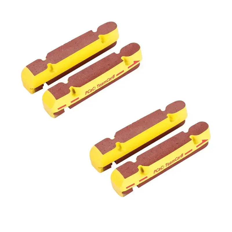 Deemount 1/2/4/6/10 Pair Carbon Rim Brake Pads Road Bike Caliper Braking Inserts for Carbon Wheel Heat Dissipation Tech
