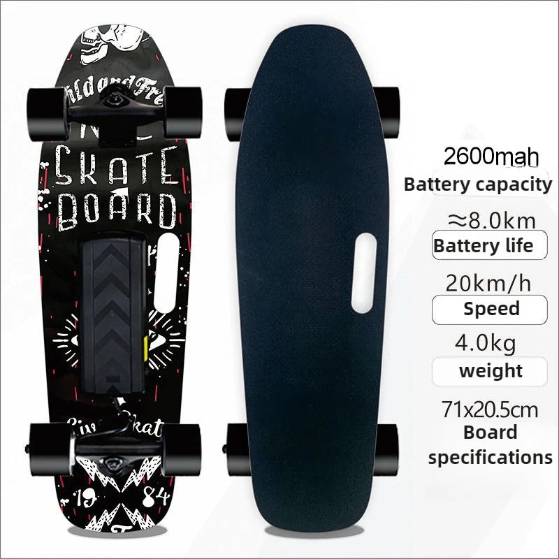 4 Wheel Electric Scooter Single Drive, 15km Range 150KG Load & 30° Climb, 22km/h Speed 90min Charge for Adults Teens Commuters
