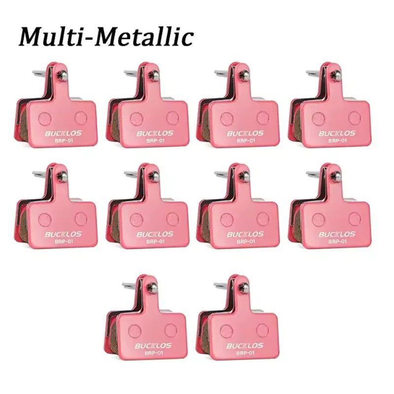 BUCKLOS Bicycle Brake Pads Mountain Road Bike Disc Brake Pads for SHIMANO B01S B03S B05S MT200 MT400 1/2/4/10 Pair Bicycle Parts