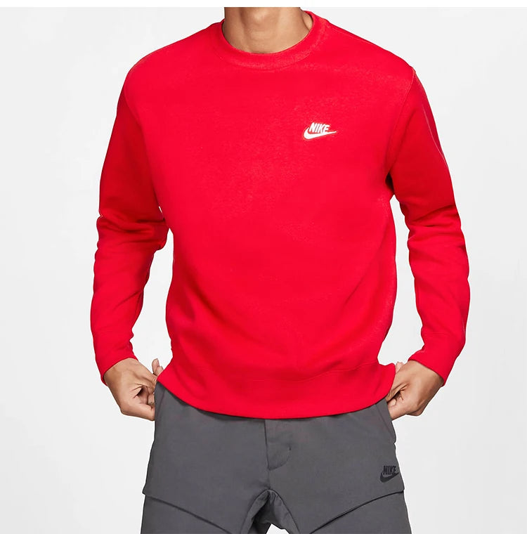 Nike Official Authentic Men's Fleece Knit Round Neck Sweatshirt Pullover BV2663-657