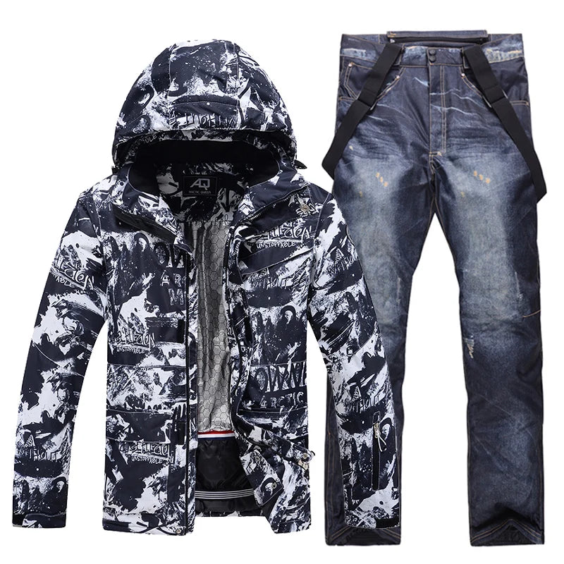-30, Men and Women Snow Wear, Snowboarding Suit, Skiing Brand Jacket, Ski Jacket and Pant Sets, Snowboarding Clothing, Winter