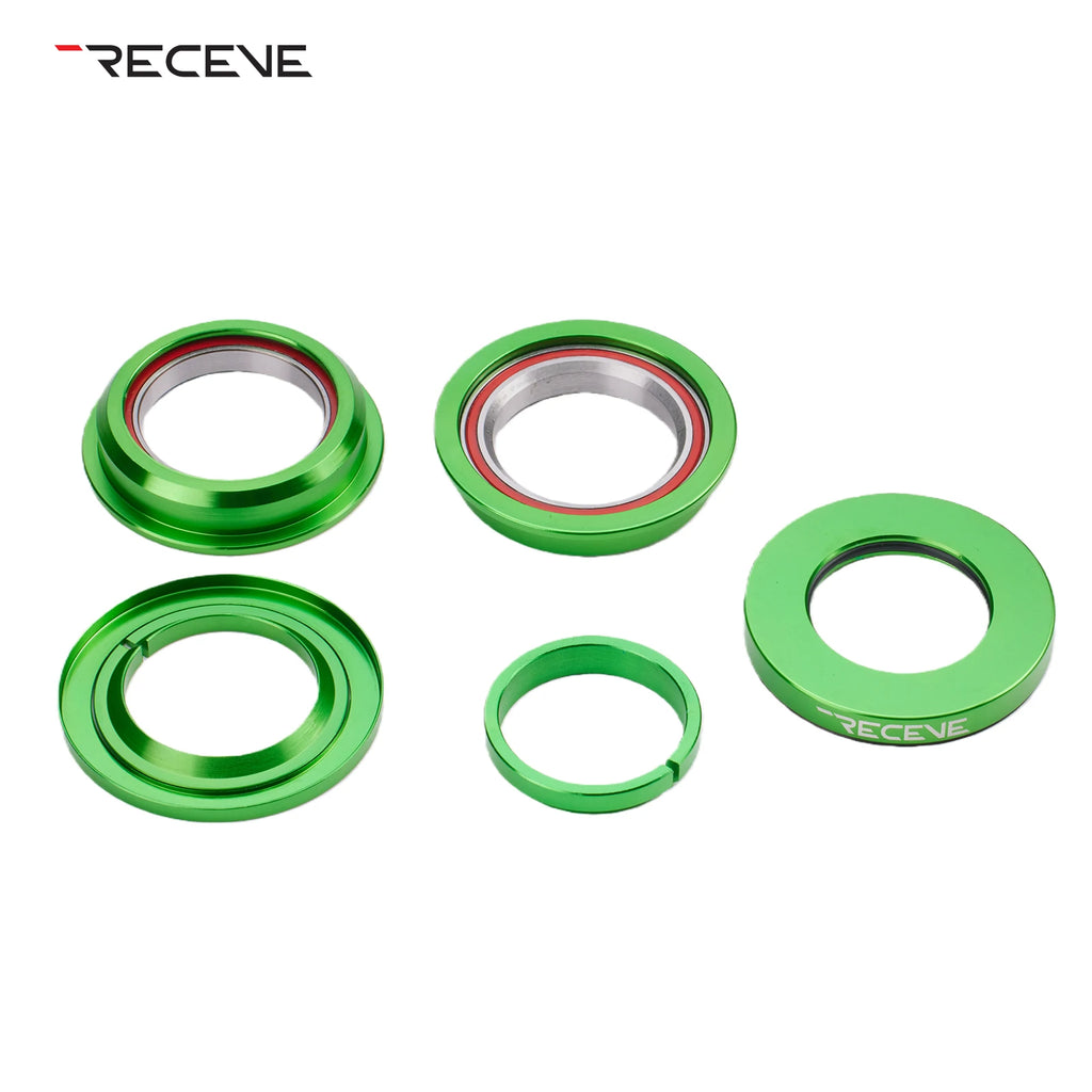 RECEVE Folding Bike Headset 44mm Bmx Headset 1 1/8 Bicycle  Steering Box Cycling Head Set Bearing Aluminum Alloy Steering Column
