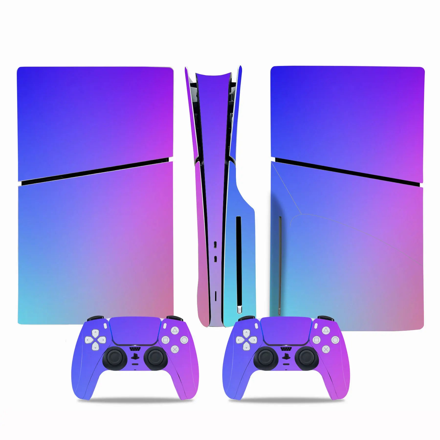 Decal Sticker for PS5 Slim Disc Skin Wrap for PS5 Slim Disc Full Protective Cover Console Skin for PS5 Slim