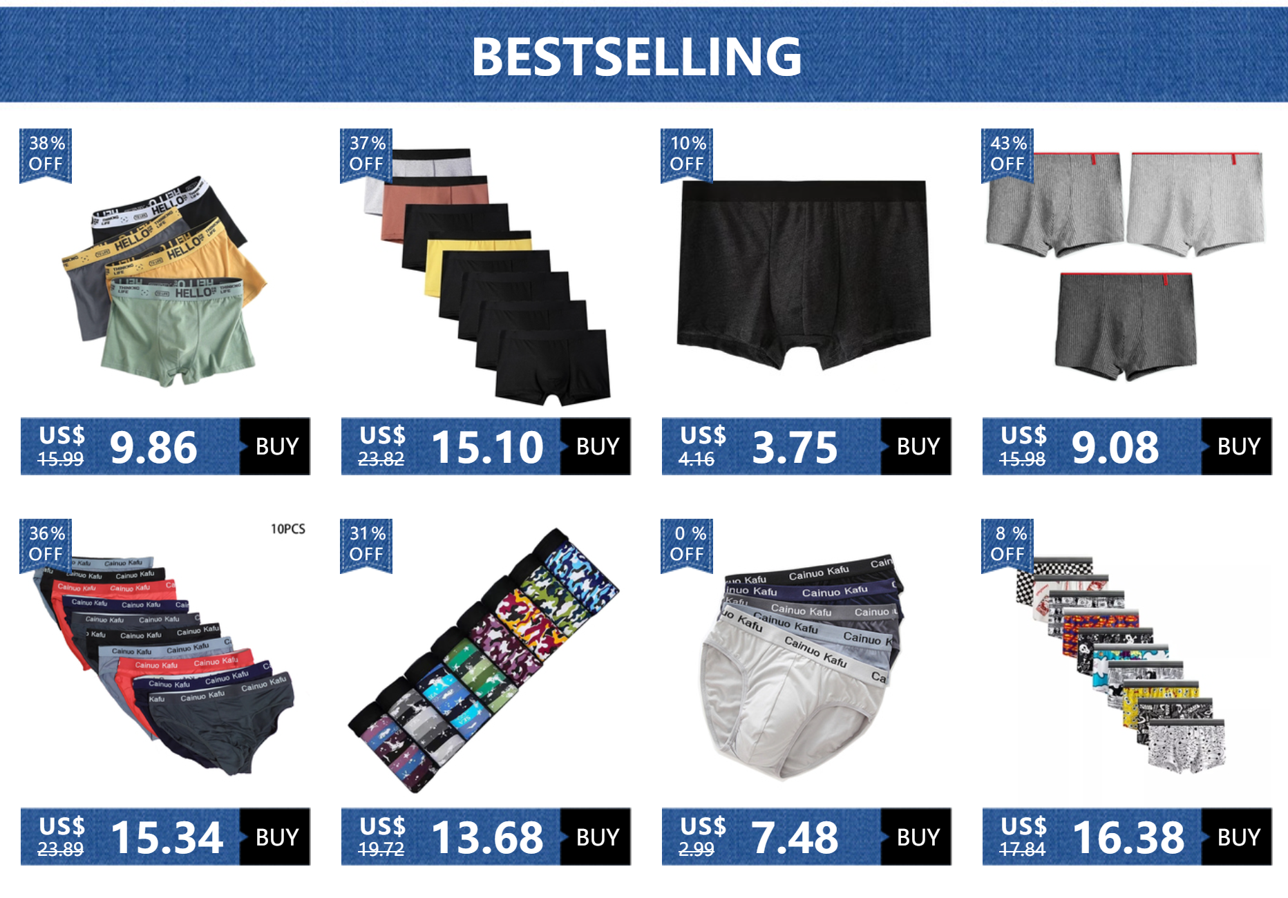 5Pcs Men Underwears Ventilate Men's Briefs Breathable Male Large Size L-5XL Comfortable Solid Underpants Fashion Boy Panties