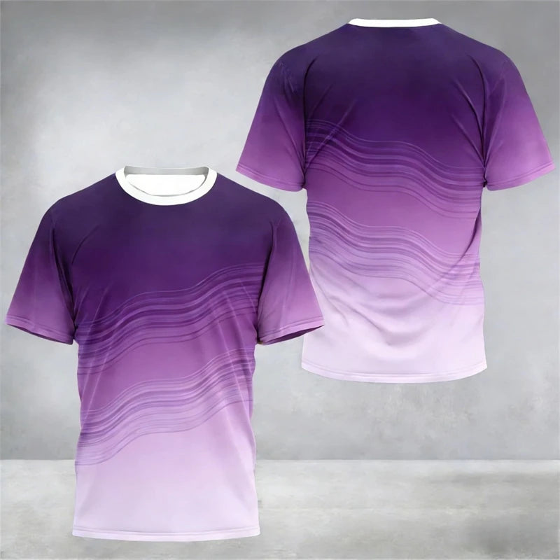 Simple Fashion Running Football Badminton T Shirts For Men Summer Casual Outdoor Fitness Sports T-shirts Loose Quick Dry Tees