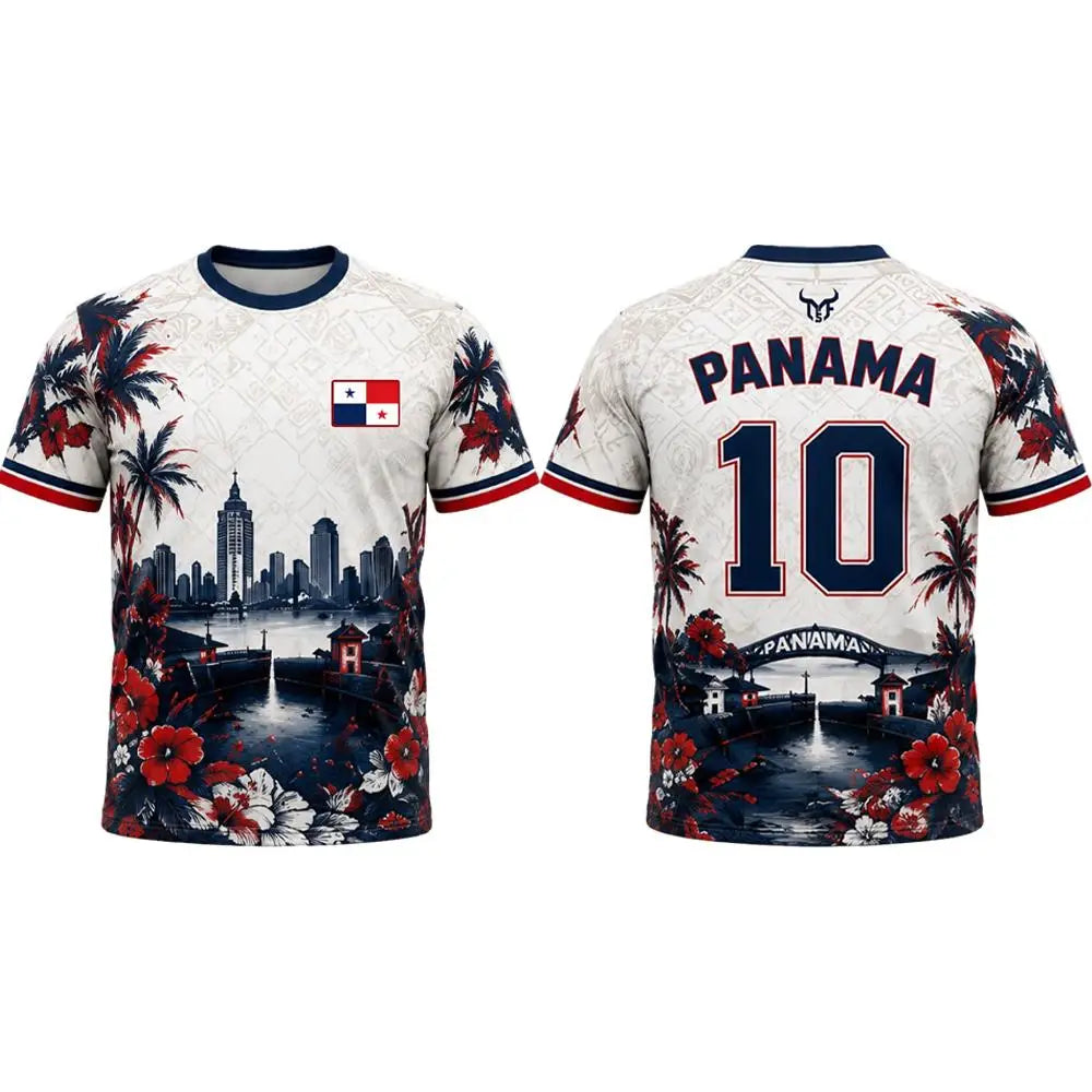Panama Flag 3D Printed T-shirt 2026 Panama Outdoor Sports Soccer Training Jersey Unisex Quick Dry Breathable Casual Street Tops