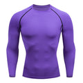 Autumn Winter Compression Shirt Long Sleeve Casual Slim T Shirts For Men Quick Dry Football Tops Gym Sport T Shirt Man Clothing