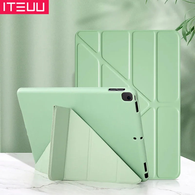 Flip Cover Case For Apple iPad Air Pro MINI 3 4 5 6 7 8 9 10 11 12.9 13 inch Leather Sleeve Stand Auto Sleep Wake Shockproof