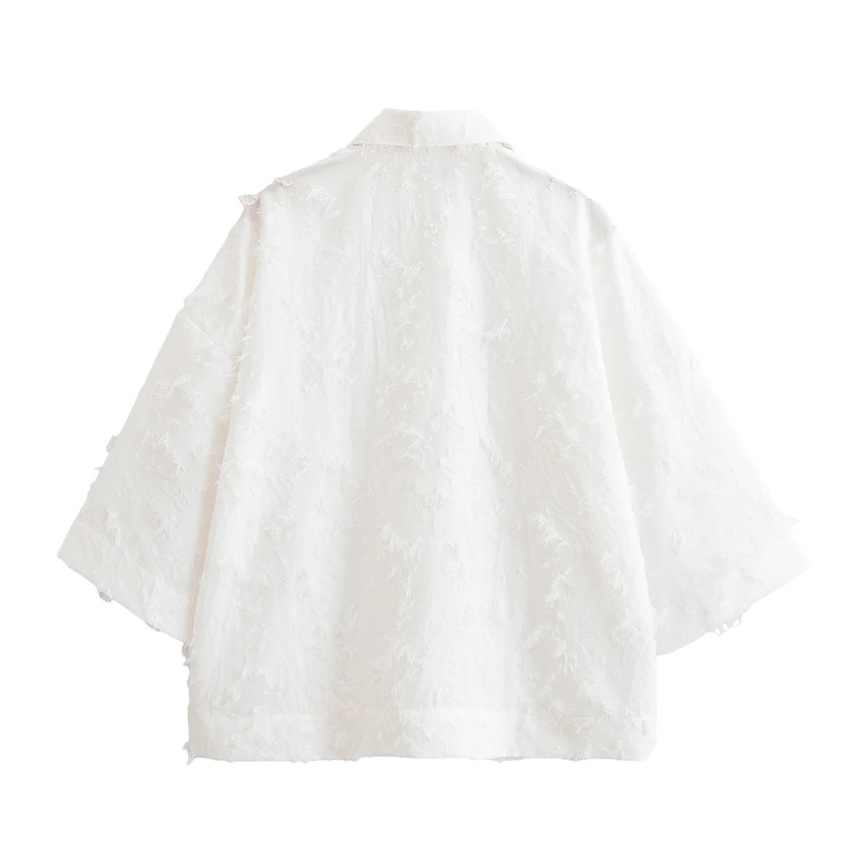 HH Women Tassel Sets White Turn-Down Collar Single-Breasted Shirts+High Waist Zipper A-Line Long Skirts Female Holiday Suit