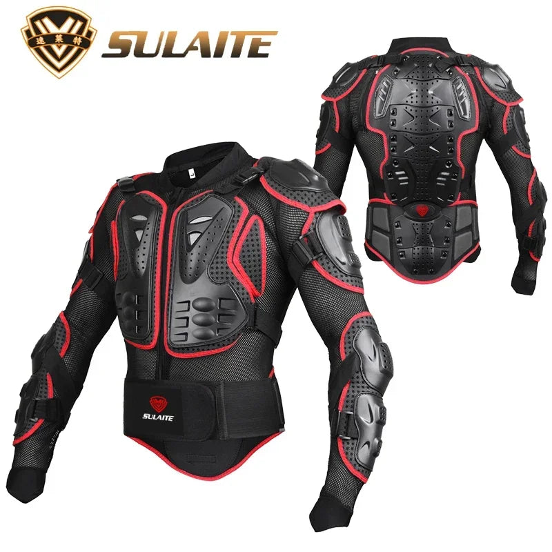 Sulaite Motorcycle Jacket Racing Riding Armor Protector ATV Motocross Body Protection Jackets Enduro Clothing Protective Gear