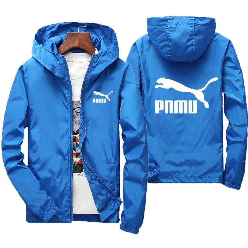 2026 New Men's Spring Autumn Windproof Sunscreen Coat Hooded Long Sleeve Thin Jacket Outdoor Fashion Trend Daily Outerwear