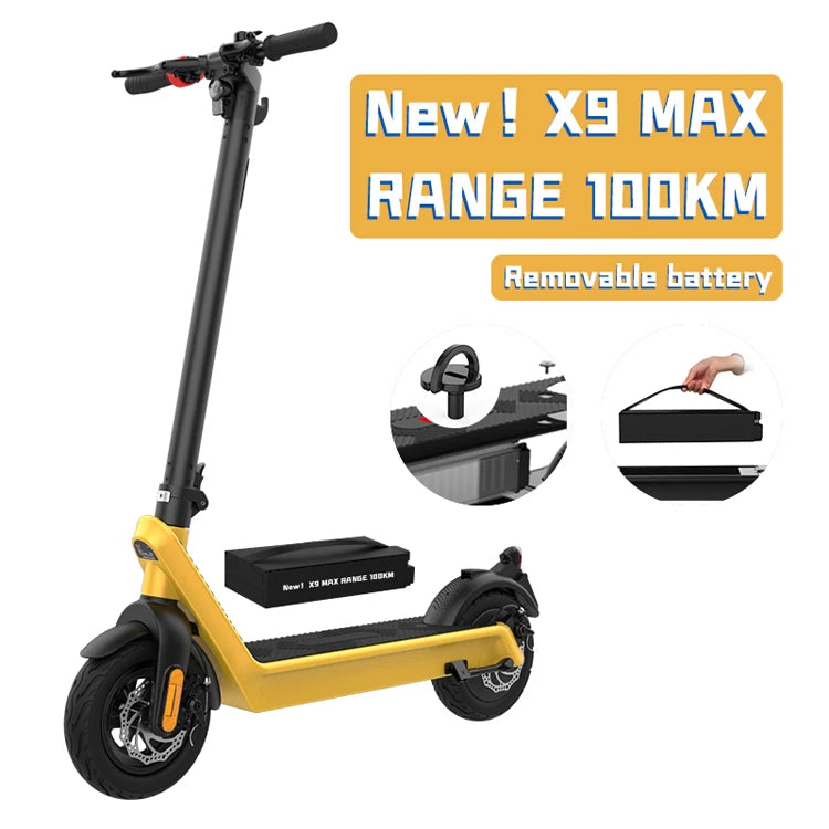 Cheap 2 Big Wheel Electric Scooter,High Powerful Fast E-Scooter, Adult Removable Battery,Elektrik Electrico Commuter Scooter
