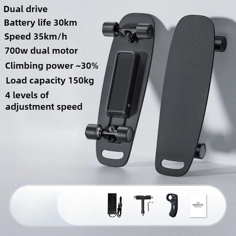 350W/700W 4-Wheel Electric Scooter 24V/36V Single and dual drive with Remote Control for Adults Commuting, Travel & Outdoor