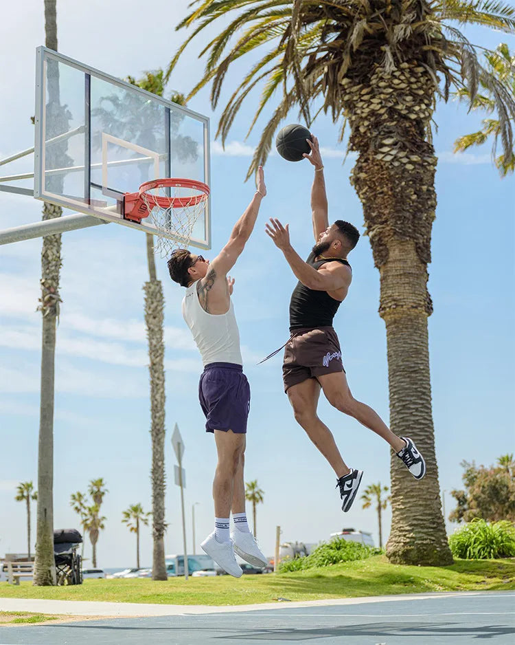 Trend Men's Mesh Beach Swim Casual Shorts Man Quick Dry Loose Basketball Jogger Short Pants Gym Fitness Sport Running Sweatpants