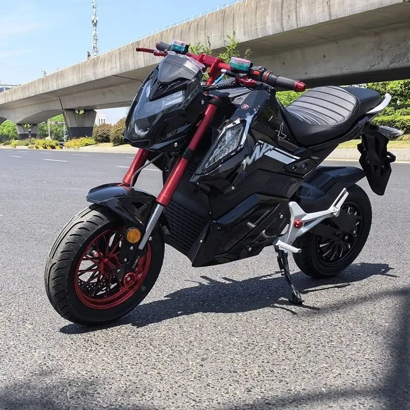 Long Range 65km Electric Motorcycle | Fast Adult Electric Motorcycle & Off-Road Dirt Bike with Lead-Acid Battery