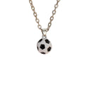 New In Sporty Basketball Football Pendant Necklace 3D Ball Choker For Women Men Boys Fans Lovers Jewelry Party Birthday Gift