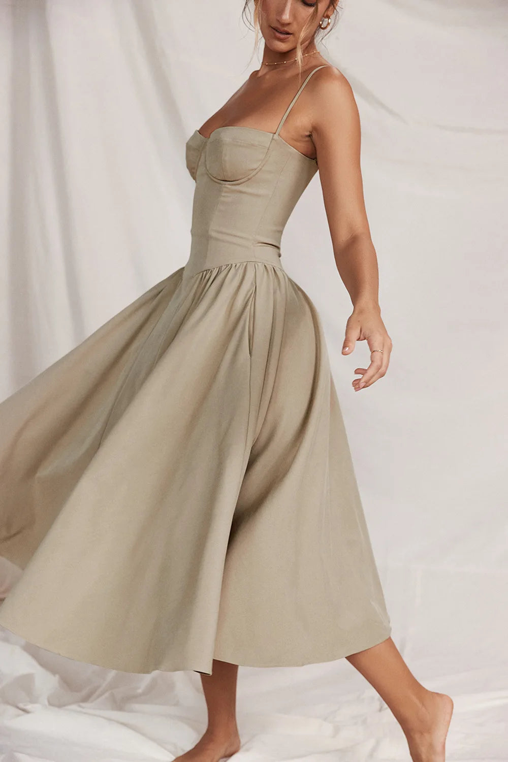Summer Sexy Tube Top Waisted Camisole Dress Women Elegant Sleeveless Backless Pleated Female Party Evening Dresses
