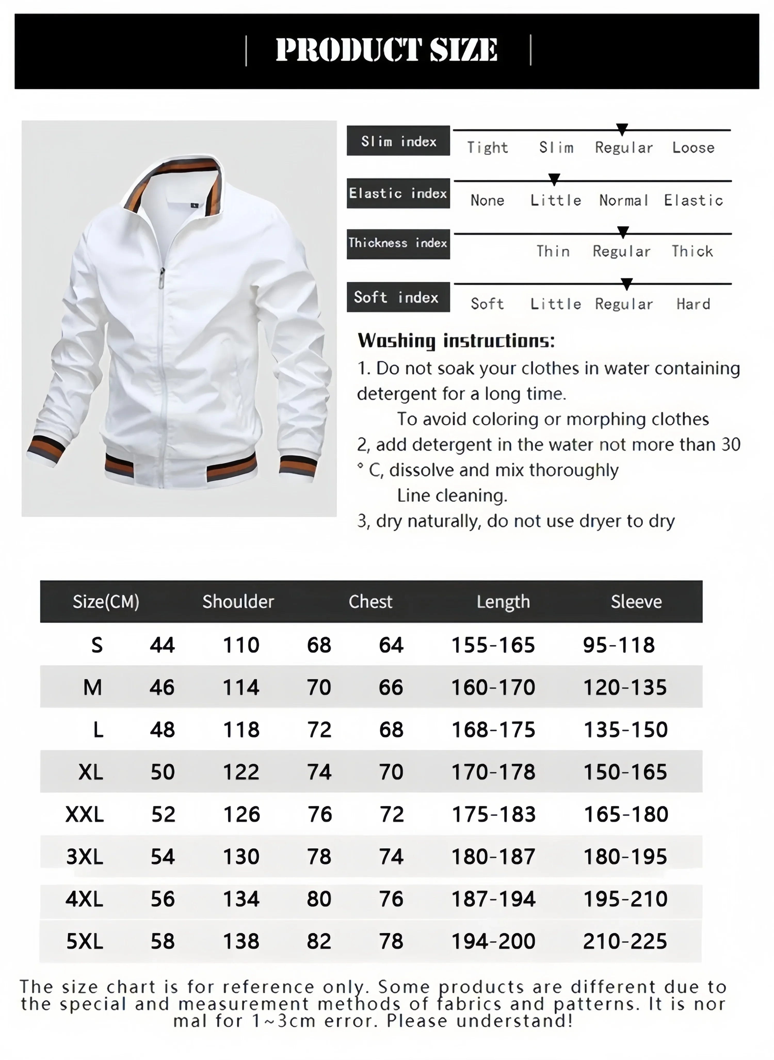 Autumn and Winter Men's Standing Collar Casual Zipper Business Jacket Outdoor Sports Jacket Waterproof and Windproof Solid Color
