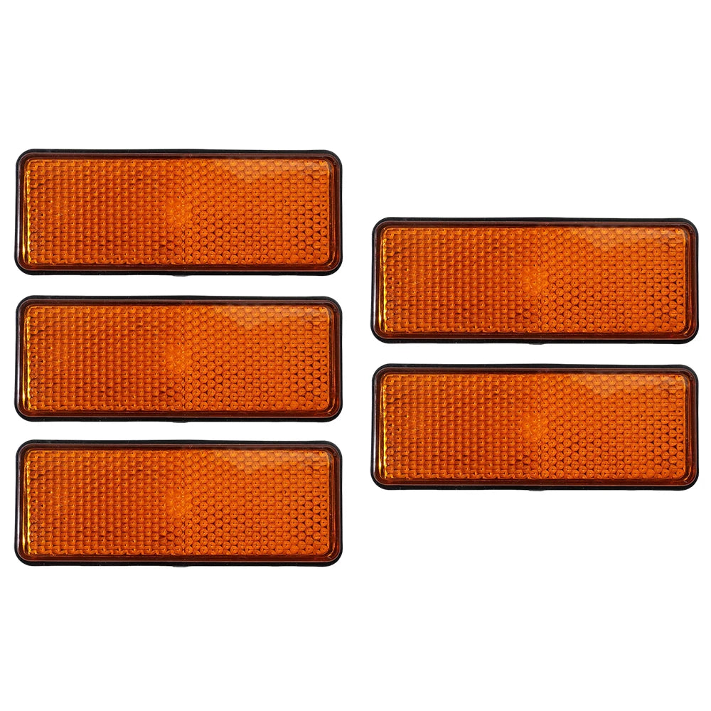 Universal Rectangular Safety Reflectors Warning Plates for Motorcycle Bike E-Scooter Helmet Night Riding Safety Reflector