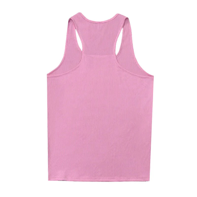 Summer Men's Sports Clothing Casual Vest Fashion Round Neck Quick Dry Tank Top Male Outdoor Gym Fitness Sleeveless Base Shirt