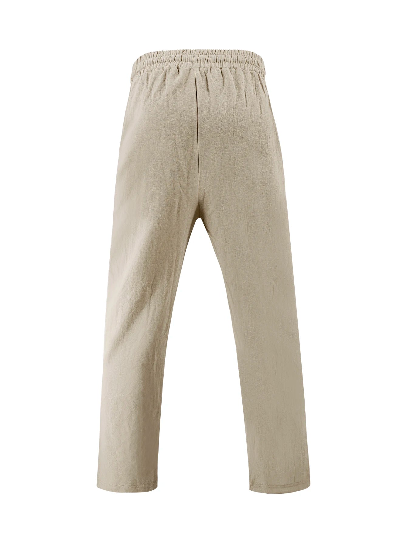 2025 New Arrival Men's Casual Tracksuit Linen Shirt and Pants Set Breathable Summer Outfits for Beach and Daily Wear