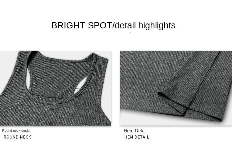 Summer Men's Sports Clothing Casual Vest Fashion Round Neck Quick Dry Tank Top Male Outdoor Gym Fitness Sleeveless Base Shirt