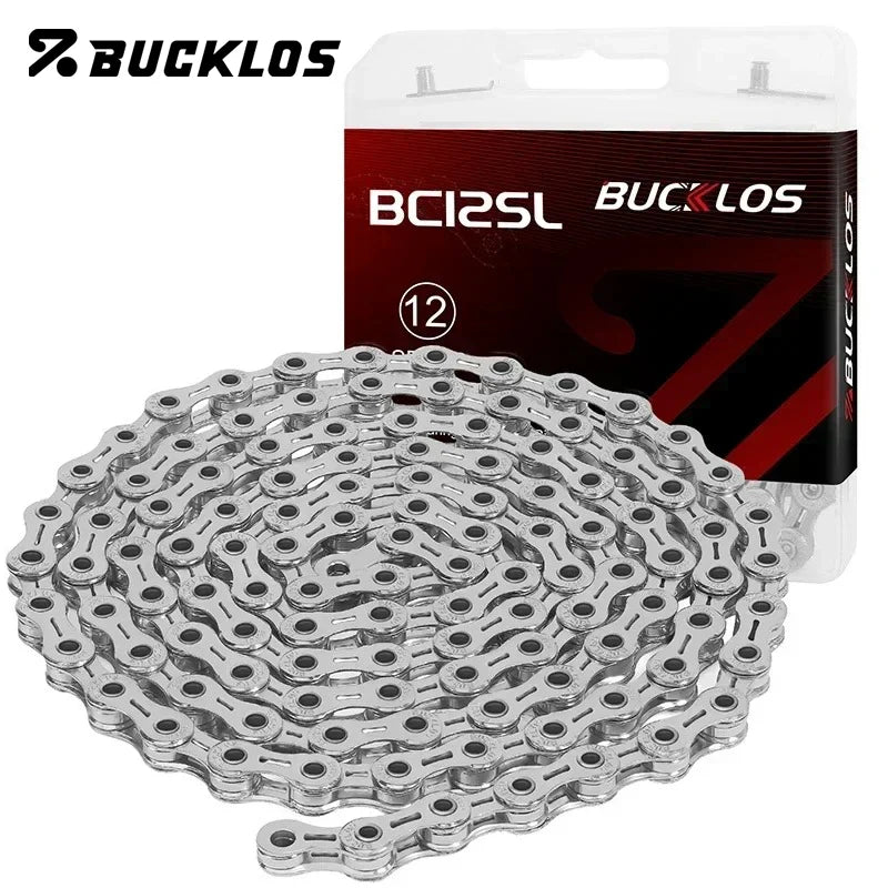 BUCKLOS MTB Road Bike Chain 8/9/10/11/12 Speed Bicycle Chains Universal EL/SL Road Bike Chain Gold/Silver Chains Bicycle Part