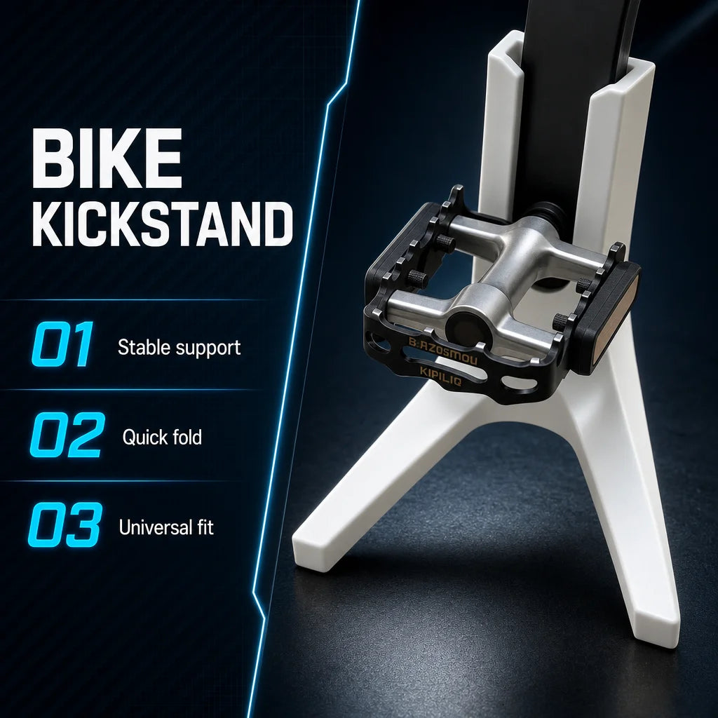 Portable Bike Side Kickstand for Mountain Road Bikes Heavy Duty Anti Slip Quick Install