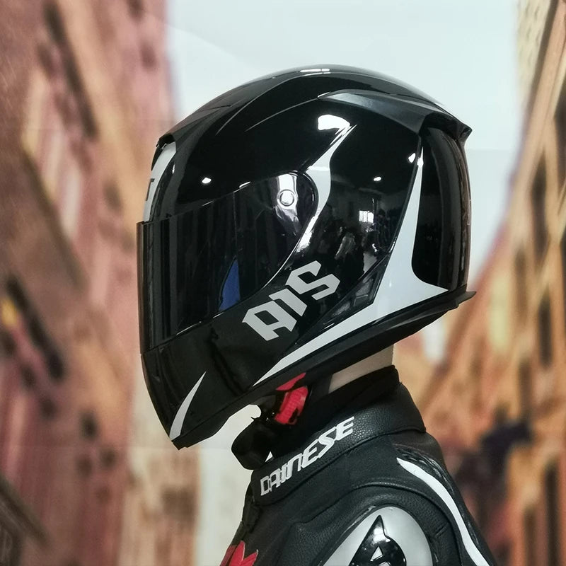 AIS helmet men and women electric motorcycle hard hat full helmet four-season summer knight head