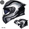 Orz-958 Motorcycle Helmet, Men's and Women's Open Face Helmet, Summer Dual Mirror Large Tail, Semi Fully Covered All Season