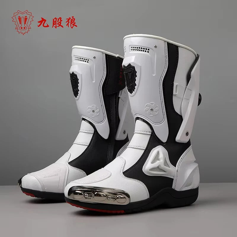 Motorcycle Boots Men Anti-slip Motorcyclist Shoes Adventure Touring Motocross MTB Dirt Bike Boots Motorcycle Accessories