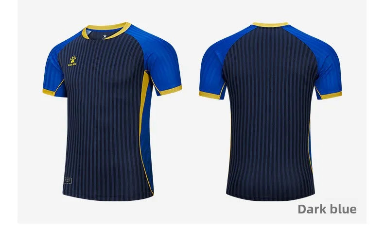 Kelme Men's Football Jersey Breathable Quick Drying Jersey Comprehensive Training Short Sleeved Top Customized Training Uniform