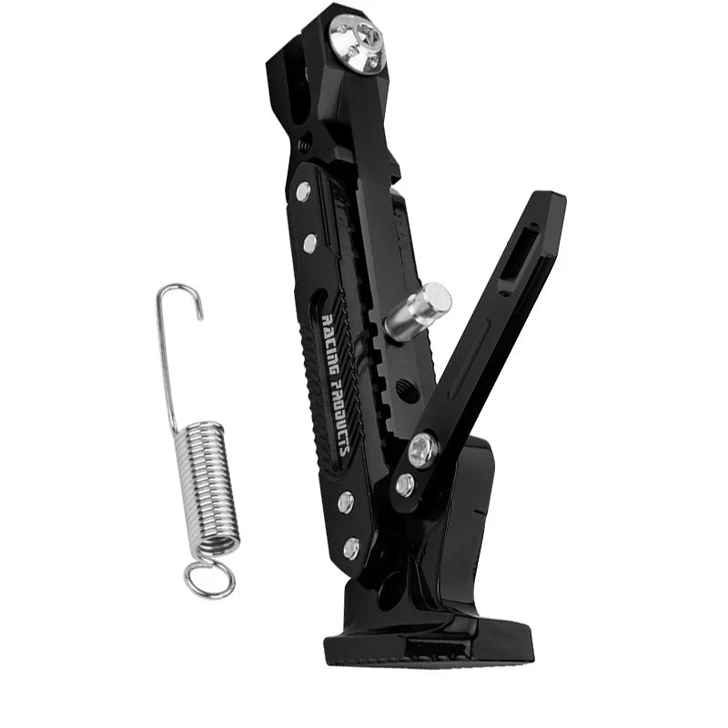 Universal Motorcycle CNC Kickstand Side Support Kick Bracket Foot Stand Adjustable Side Tripod Alloy Motorbike Parking Kickstand