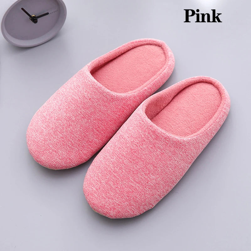 House Plush Soft Cotton Slippers Winter Indoor Women Slippers Non-slip Floor Shoes Home Slippers Women Slides for Bedroom