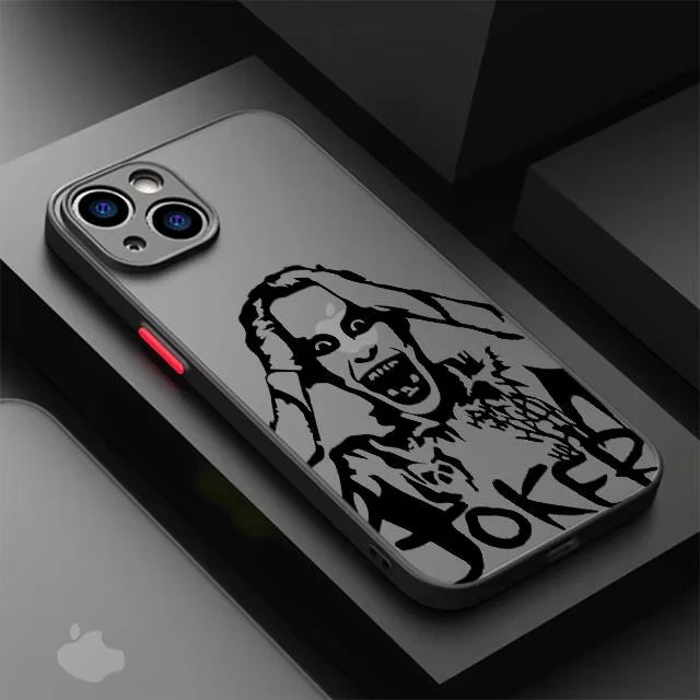 Cool Joker Phone Case For iPhone 16 15 14 13 12 11 Pro Max XS X XR 7 8 SE Transparent Back Cover
